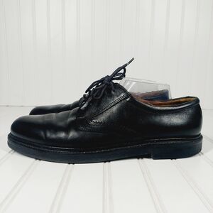 Ecco Black Vegetable Tanned Leather Lace Up Oxford Shoes Men's Size 13.5 H754